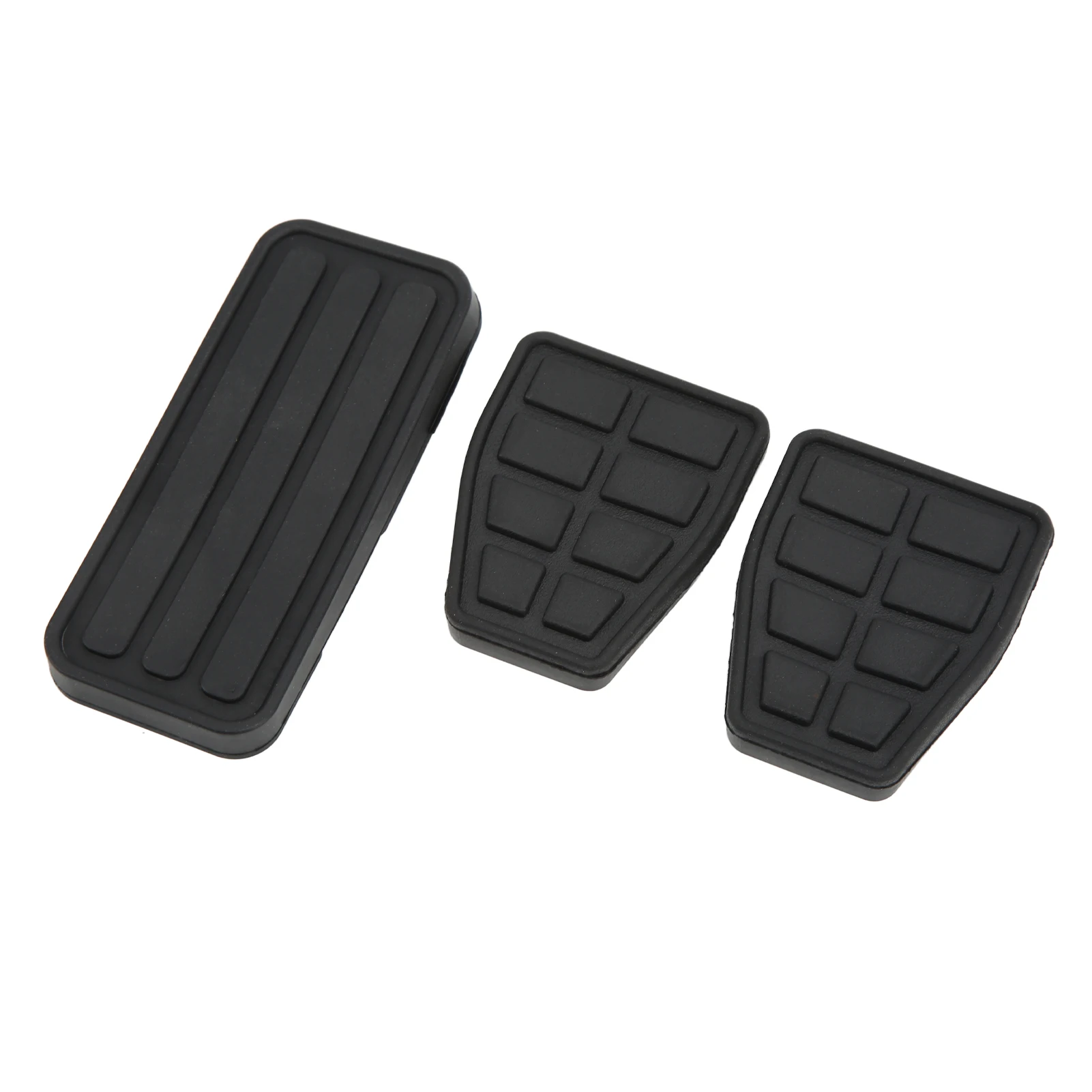 171721647 For T4  1990‑2003 Clutch Brake Accelerator Pedal Pad Kit Rubber Black Flexible Wearproof Replacement 3pcs