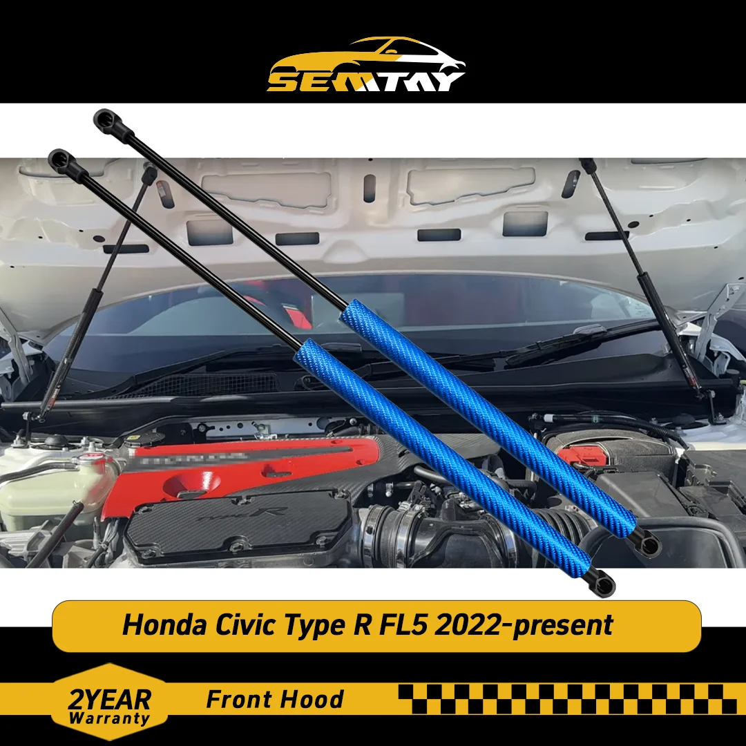 SEMTAY Hood Struts for 2022-Present Honda Civic Type R FL5 Bonnet Shocks Damper Compatible with 2022-present Models