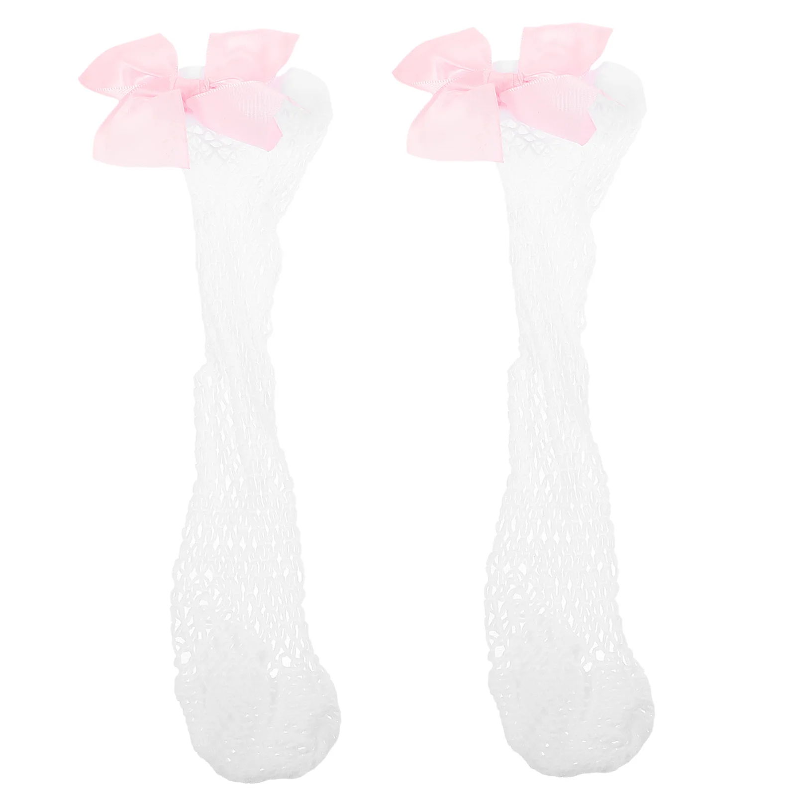 

1Pair Toddler Girls Socks Breathable Chinlon Mesh Bow Design Ankle Socks Cute Lightweight Stockings Summer Kids