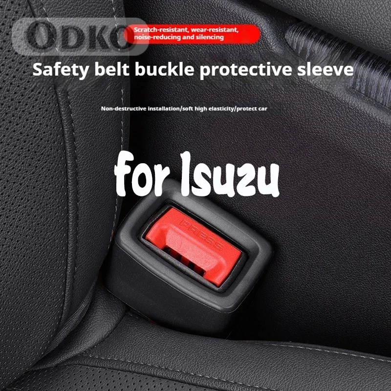 

For Isuzu D-MAX D MAX Dmax I II WFR VAN NFR ATV TROOPER Car Safety Belt Buckle Holder Silicon Gel Buckle Protective Auto Parts