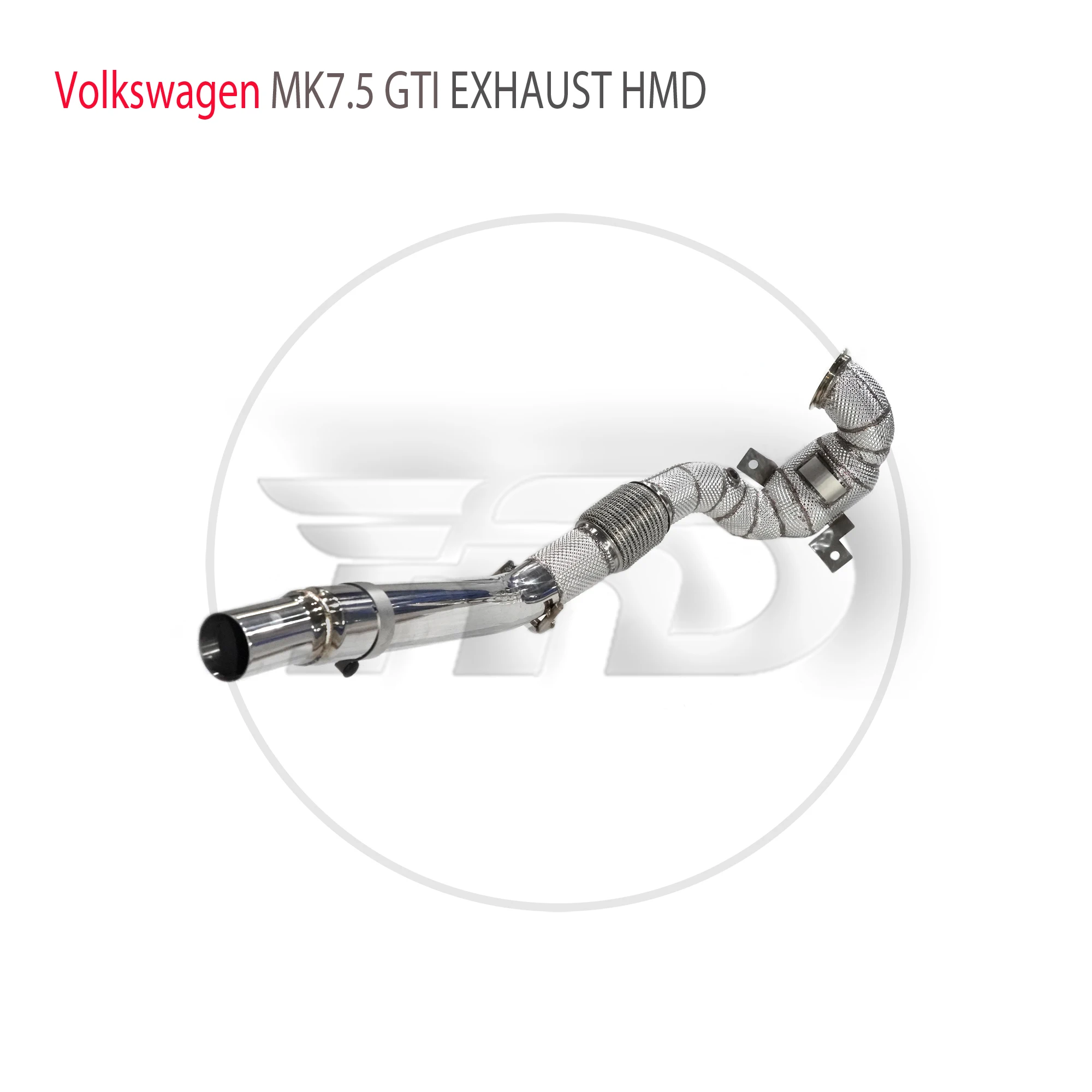 HMD Car Accessories Exhaust Downpipe Manifold For Volkswagen VW MK7.5GTI With Catalytic Converter Header Catless Pipe