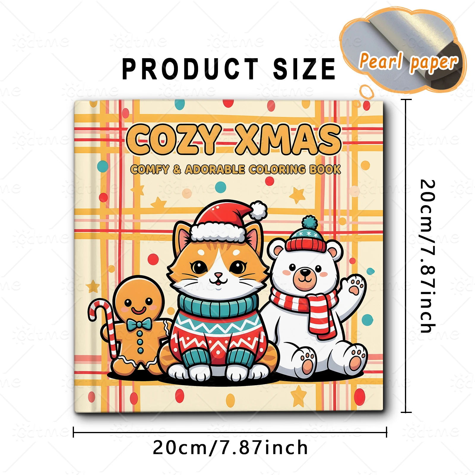 COZY XMAS Coloring Book -Thick Paper for Adults Teens - Stress Relief Creative Cute Drawing Book DIY CHRISTMAS Gift Idea