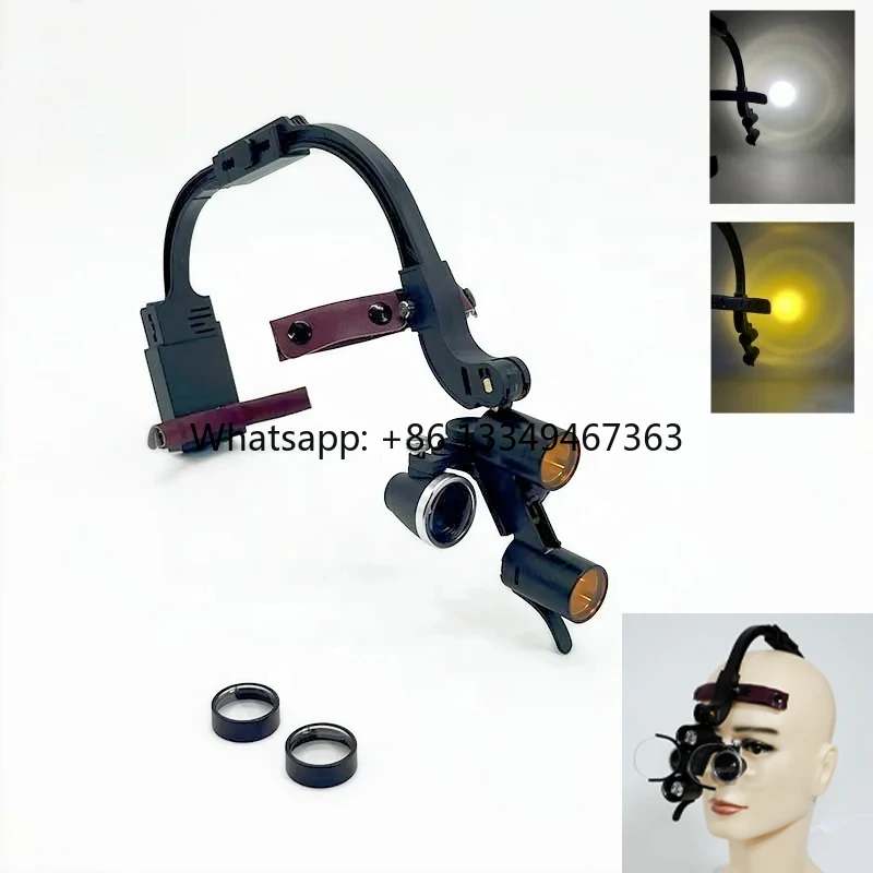 Dentales LED Headlight Loupes Magnify Glasses  Wireless Surgical Lupas Dentales Supplies