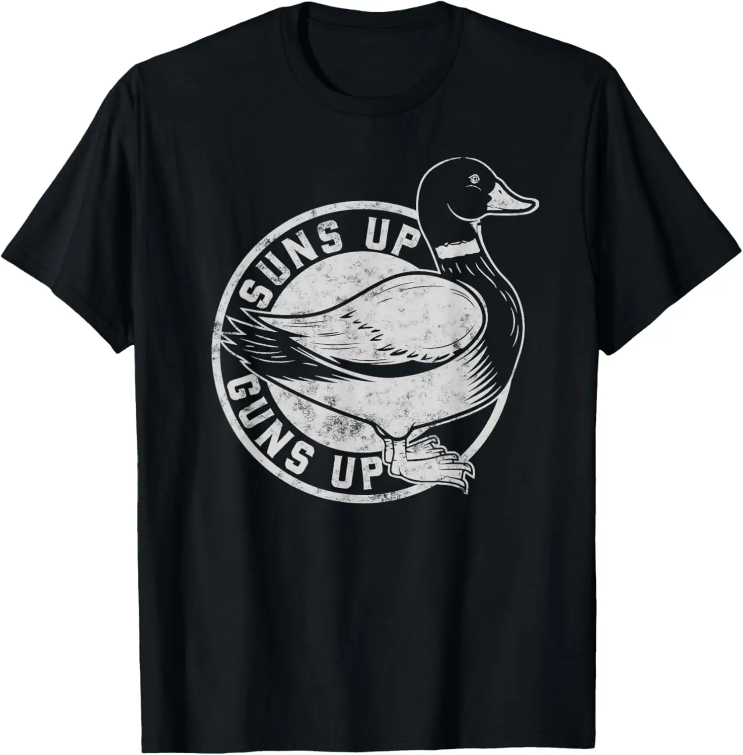 

Vintage retro style Suns Up Funny duck Hunting T-Shirt