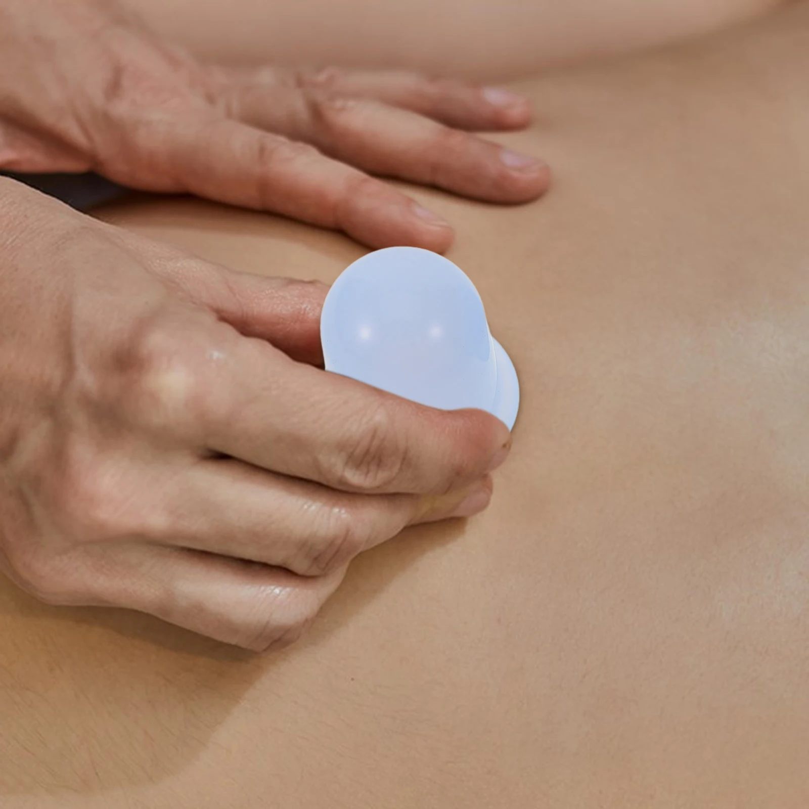 

4pcs Silicone Cupping Massage Cups Blue Portable Vacuum Therapy Massager Relax Device Body Moisture Absorption Professional
