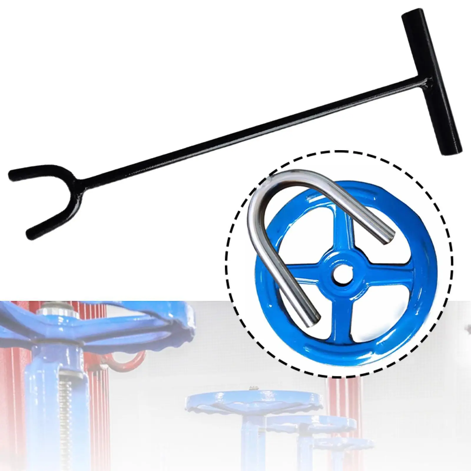 Portable Metal Water Valve Wrench Ratcheting U Shape Key Sink Faucet Key Tool for Maintenance Worker Plumbing Use