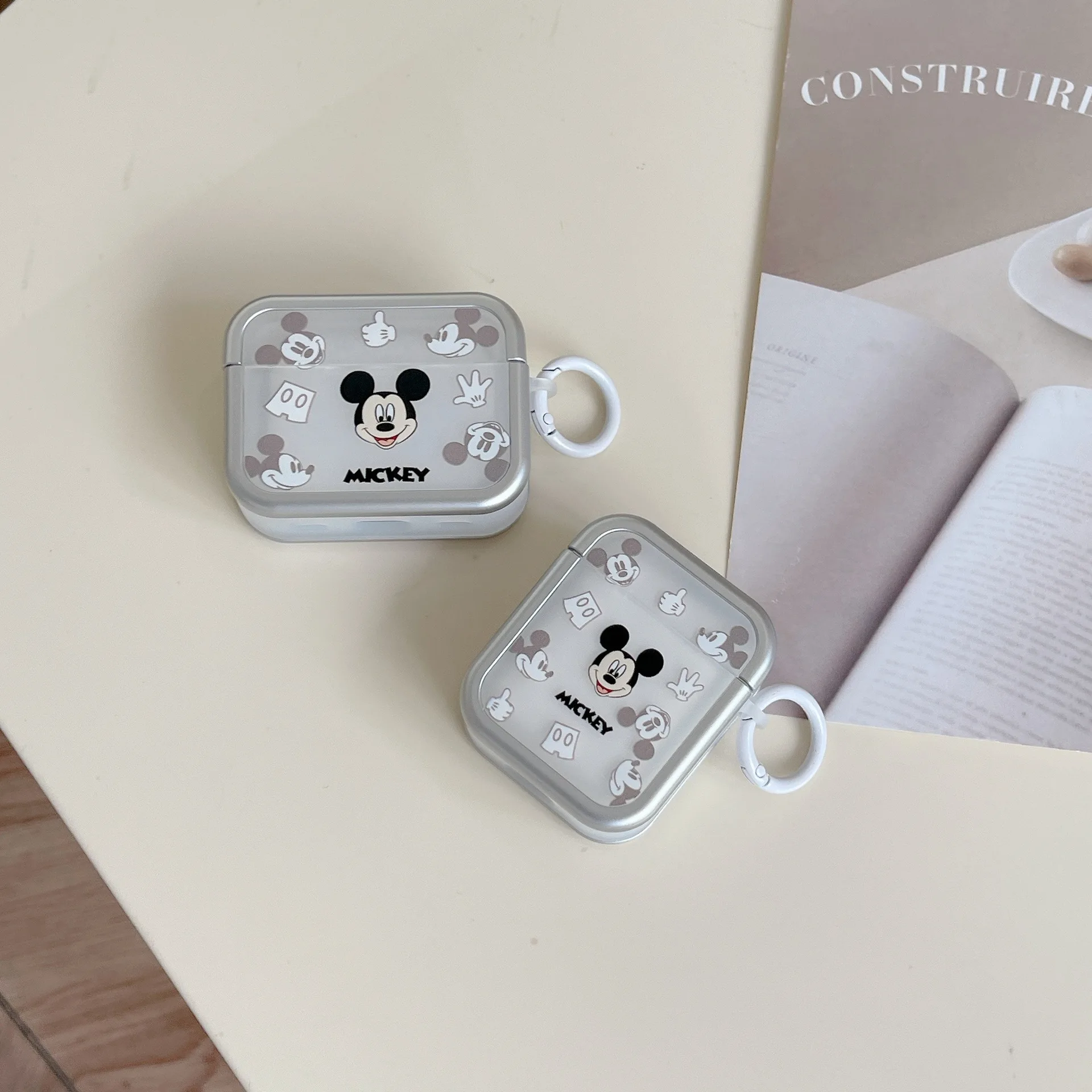 3D น่ารักการ์ตูน Mickey Minnie เมาส์หูฟังสําหรับ AirPods Pro 2rd สําหรับ AirPods 1 2 3 ไร้สายบลูทูธป้องกันกรณี