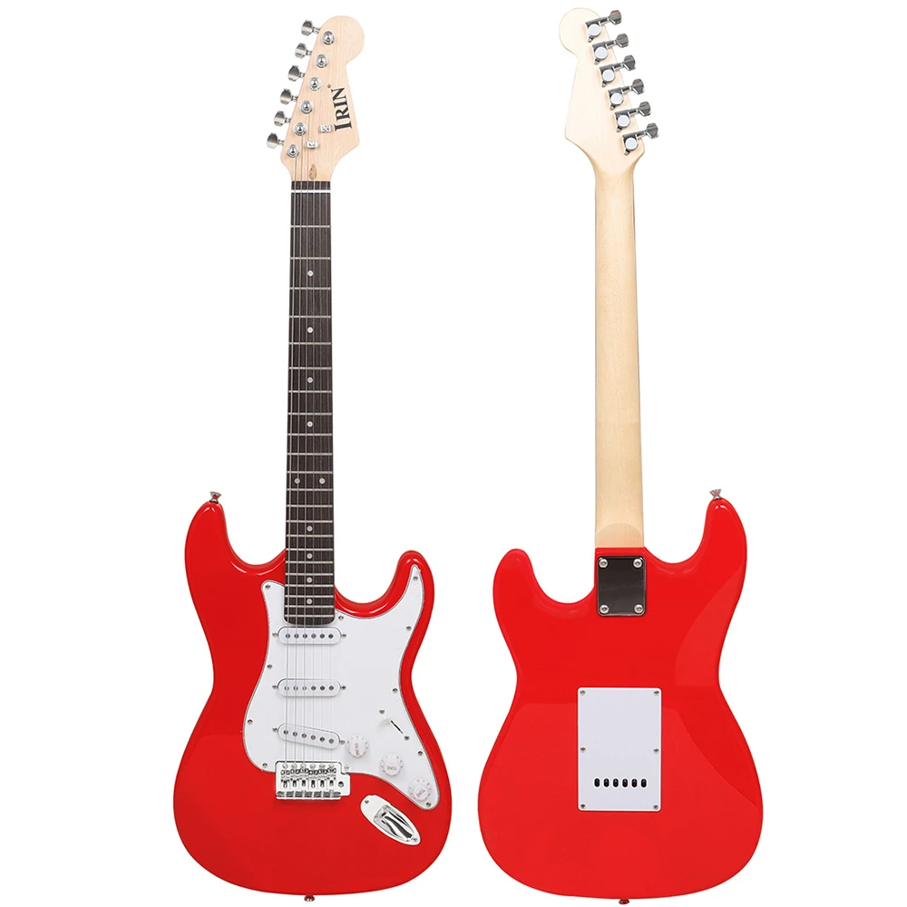 IRIN 6 Strings 39 Inch ST Electric Guitar 22 Frets Maple Body Neck Electric Guitarra With Necessary Guitar Parts & Accessories