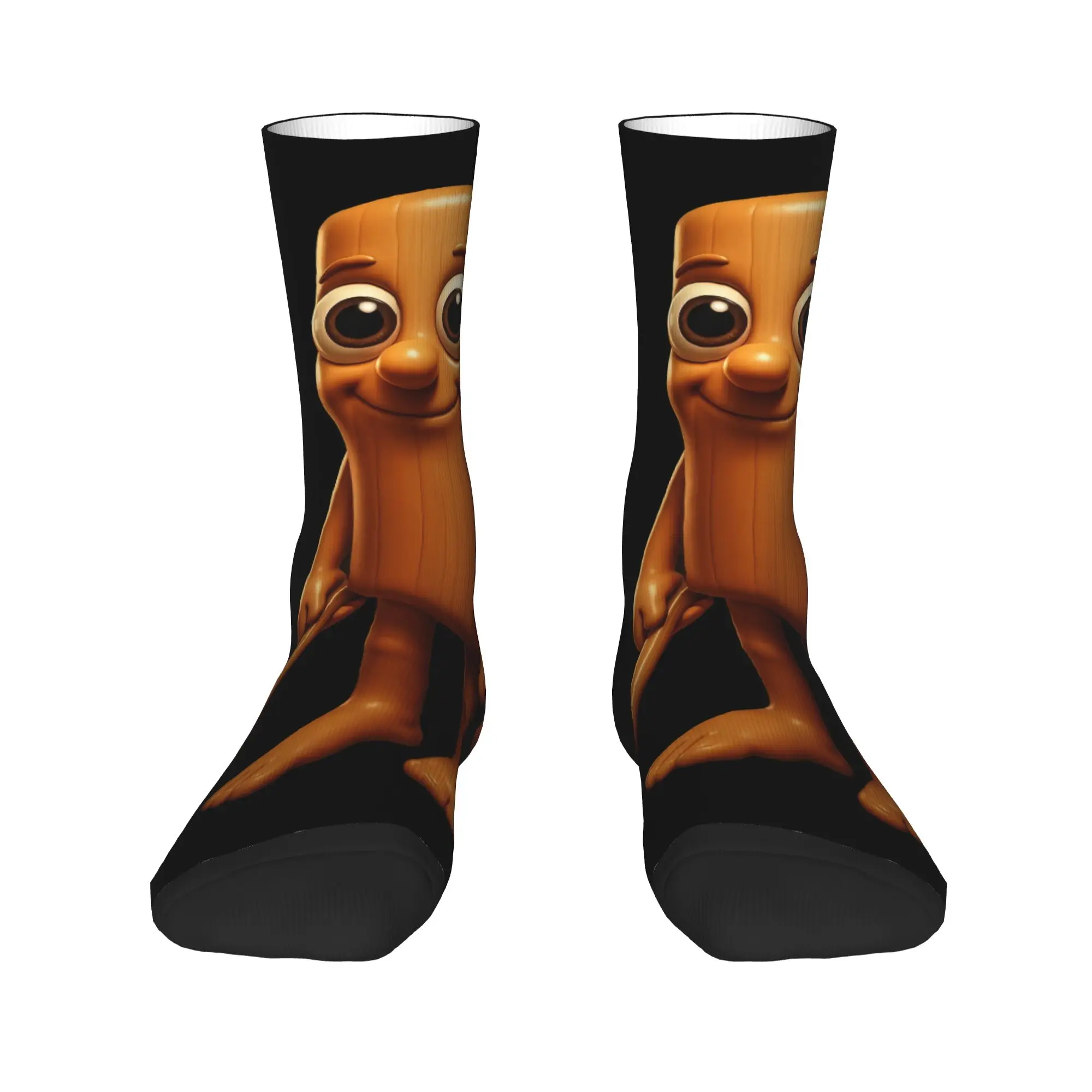 

Fun Print Tung Tung Tung Sahur Funny Meme Italian Brainrot Socks for Men Women Stretchy Summer Autumn Winter Crew Socks
