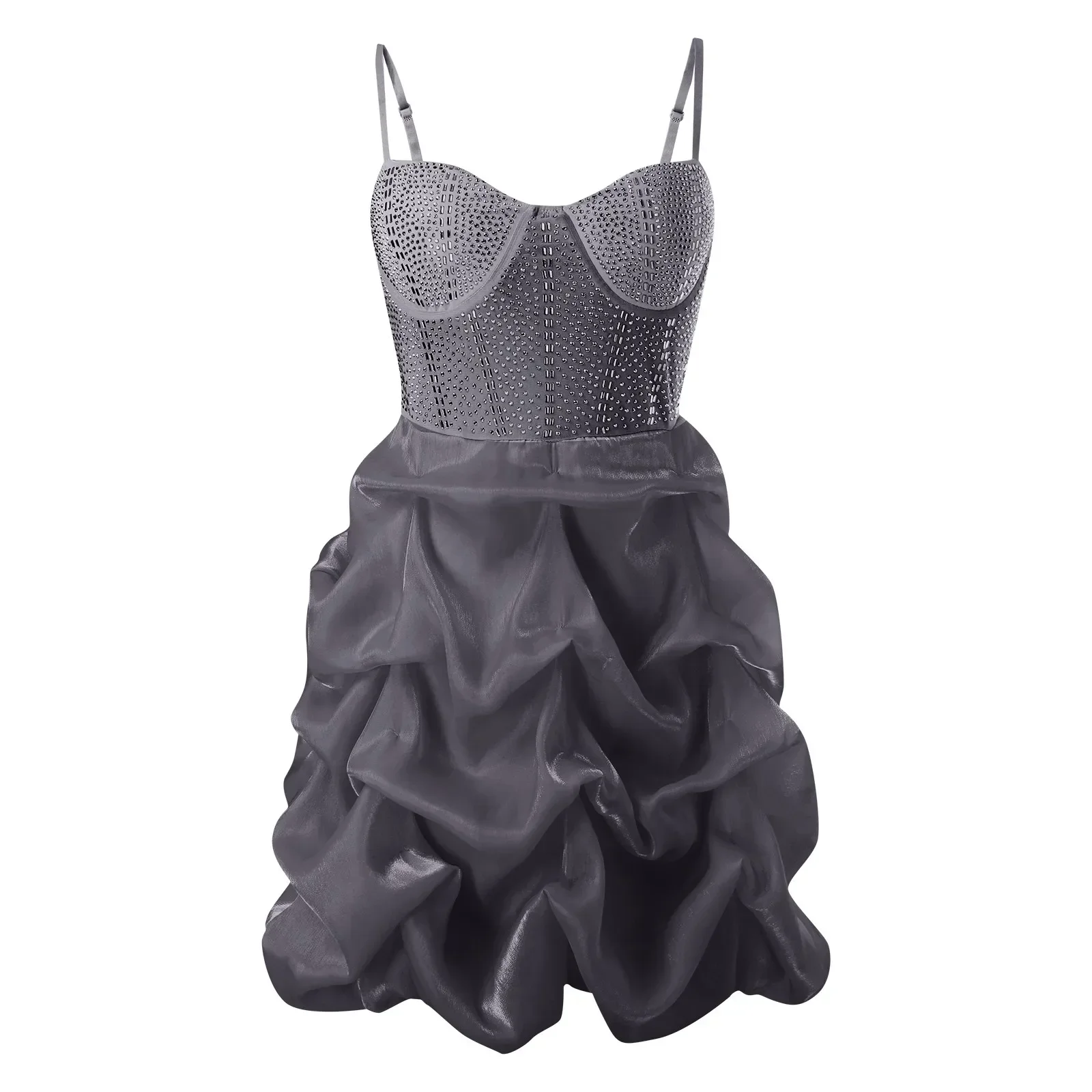 ใหม่ความยาวปานกลางเซ็กซี่ผู้หญิง SHEER ตาข่ายกระโปรงมินิกระโปรงสีทึบ PARTY Night Clubwear หญิงชุด