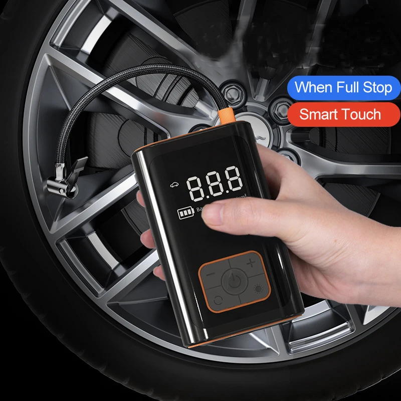 150Psi Cordless Car Air Pump Digital Display Portable Air Pump Electric Air Pump Car Tire Pressure Bicycle Inflator with LED Eme