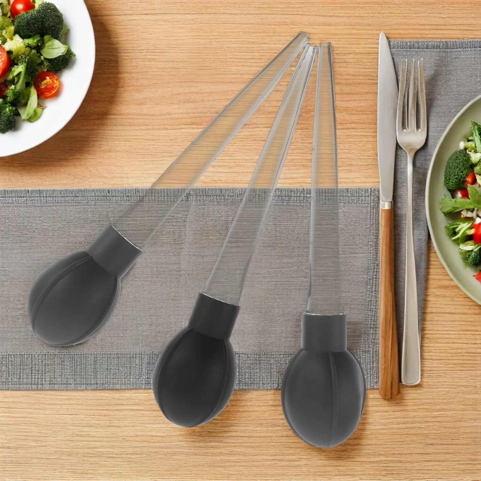 3Pcs Wine Barrel Sampling Pipette Plastic Graduated Transfer Dropper Leakproof Bulb Food Grade Reusable for Liquor Wine Brewing