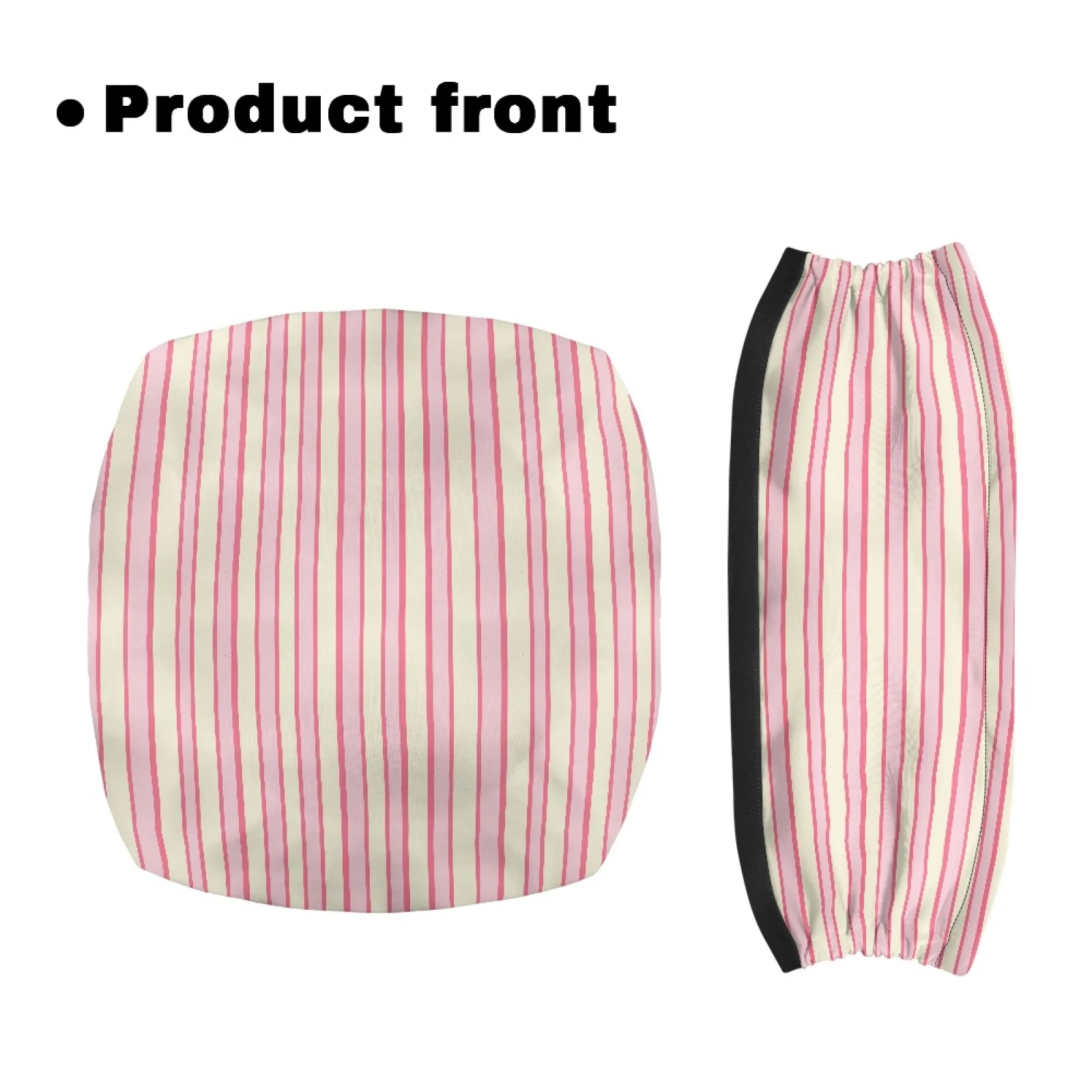 Coloranimal Pink and White 2 Pieces Walker Seat Cushion Easy Installation Rollator Seat Covers for Womens