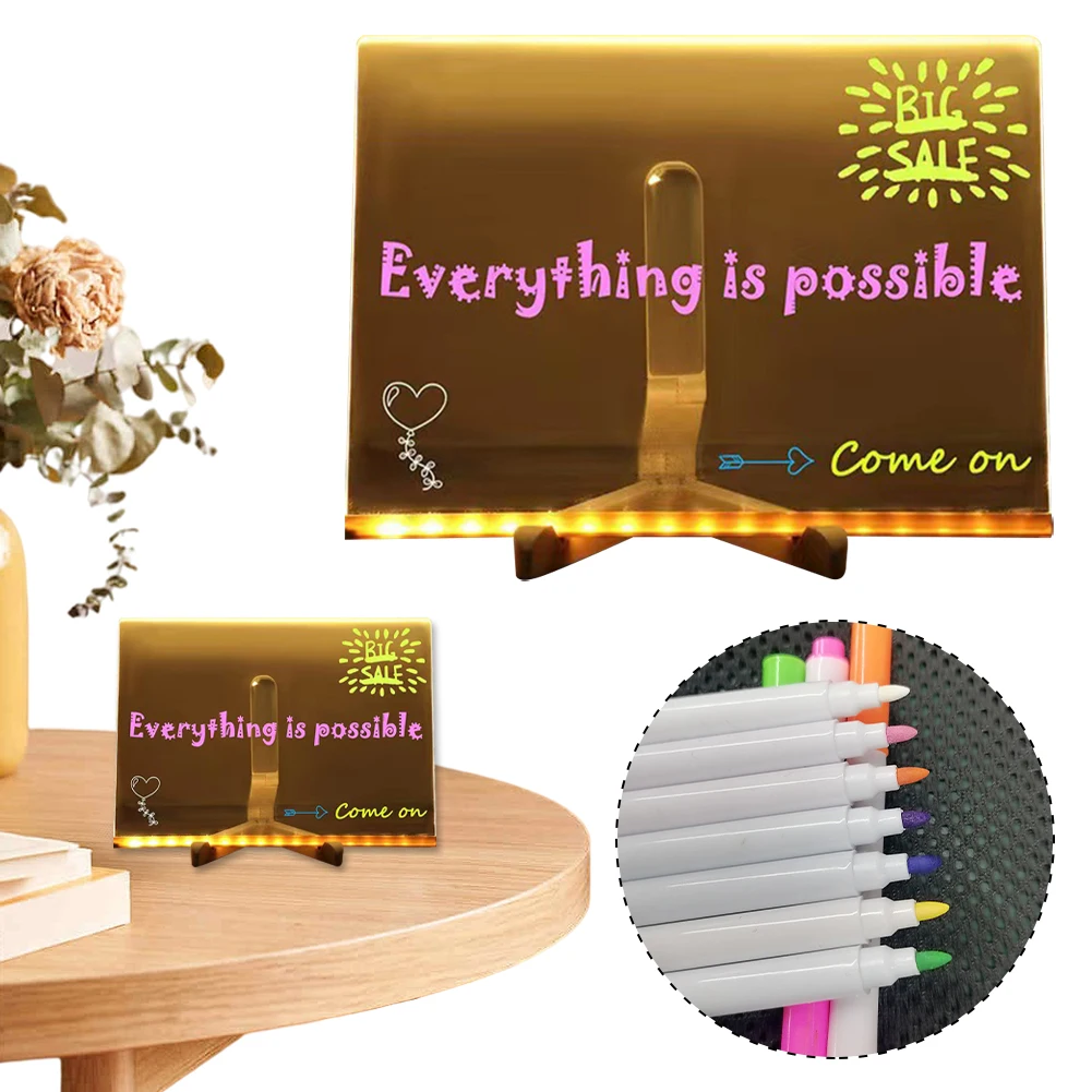 quadro-de-mensagens-led-com-canetas-coloridas-marcadores-de-quadro-branco-com-luz-para-casa-escritorio-e-escola-quadro-de-escrita-transparente