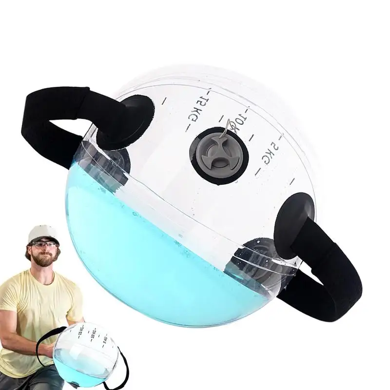 Bolsa de agua para hacer ejercicio, entrenamiento de fuerza central, bolsa redonda de estabilidad para bolas de agua, gimnasio en casa, suministros de entrenamiento ponderados para Yoga