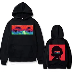 Lompal Jeannine-Sudadera con capucha para hombre y mujer, suéter informal holgado con estampado de álbum de doble cara, música, Hip Hop, concierto, Rap