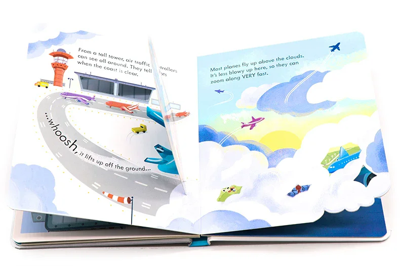 Peep Inside How A Plane Works 0-6ages English Picture Book Kids Children Enlightenment Cognitive Parent-child Reading Book