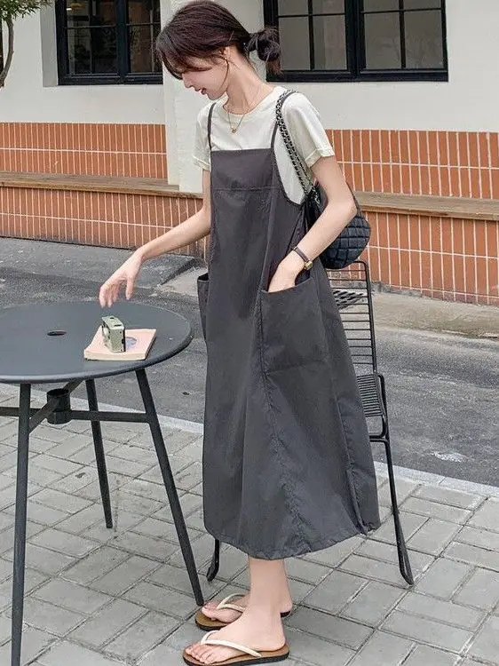 

plus Size 300 Pou Women's Loose Materni ort Sve T-irt Dr Two Piece Set Summer Casual Korean Sle Pear B...