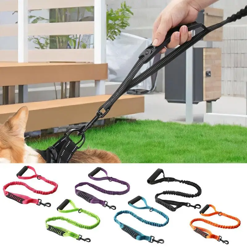 Dog Lead for Walking Shock-Absorbing Reflective Pet Lead High-Density Pet Lead with Handle Wear-Resistant Dog Lead for Walking