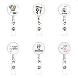 New Grey's Anatomy TV Show Retractable Doctor Nurse Badge Reel Fashion Cartoon Cute Students ID Card Badge Holder