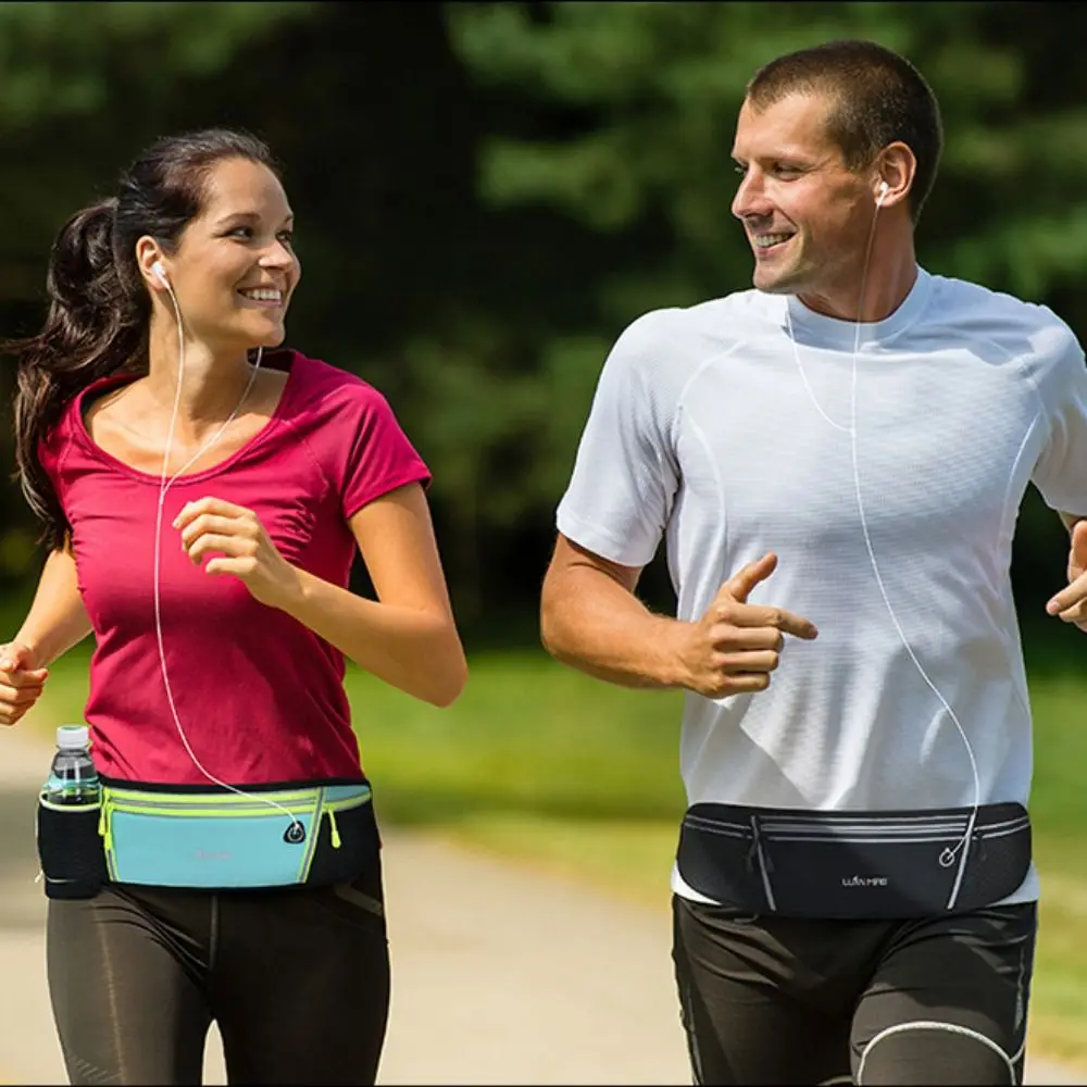 With Bottle Bag Running Waist Bags Phone Case Hydration Belt Bottle Marathon Running Bag Belt Bag Waterproof Sports Phone Bag