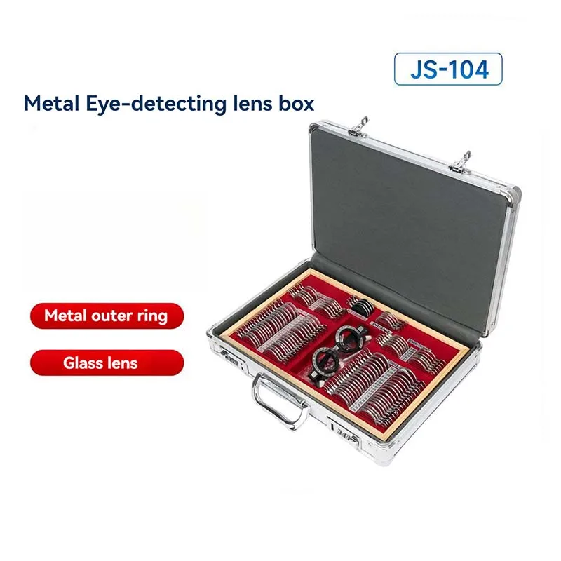 Optometric Lens Box Glasses Metal Ring Optometric Insertion Glass And Metal Lens Optical Audition Kit For Vision Correction