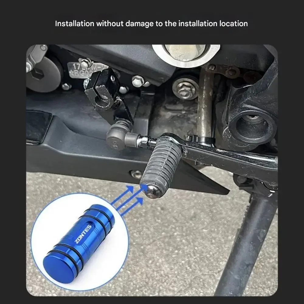 FOR ZONTES 703F Extended Gear Shift Lever And Wider Brake Footpeg for Thick Riding Boots - Comfortable Stepping Stroke Expansion