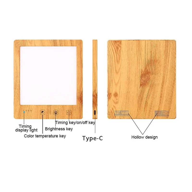 المحمولة التحكم باللمس LED مصباح لوح الذكية توقيت تعديل العلاج الطبيعي العاطفي مصباح 10000 لوكس ضوء مصباح علاج SAD #6