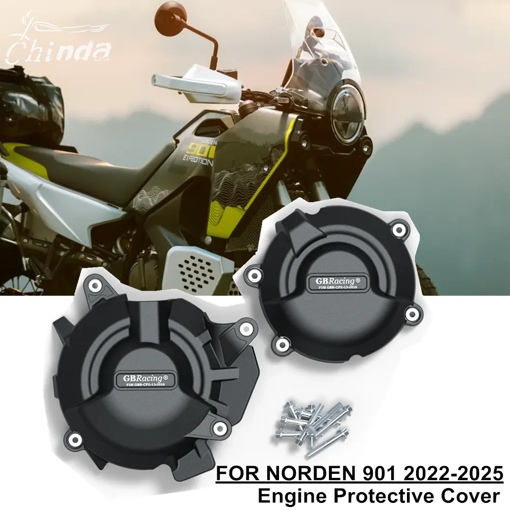 

For Husqvarna NORDEN 901 Norden901 Norden 901 2022 2023 2024 2025 Motorcycle Engine Cover Sets Bonnet Protector Engine Cover