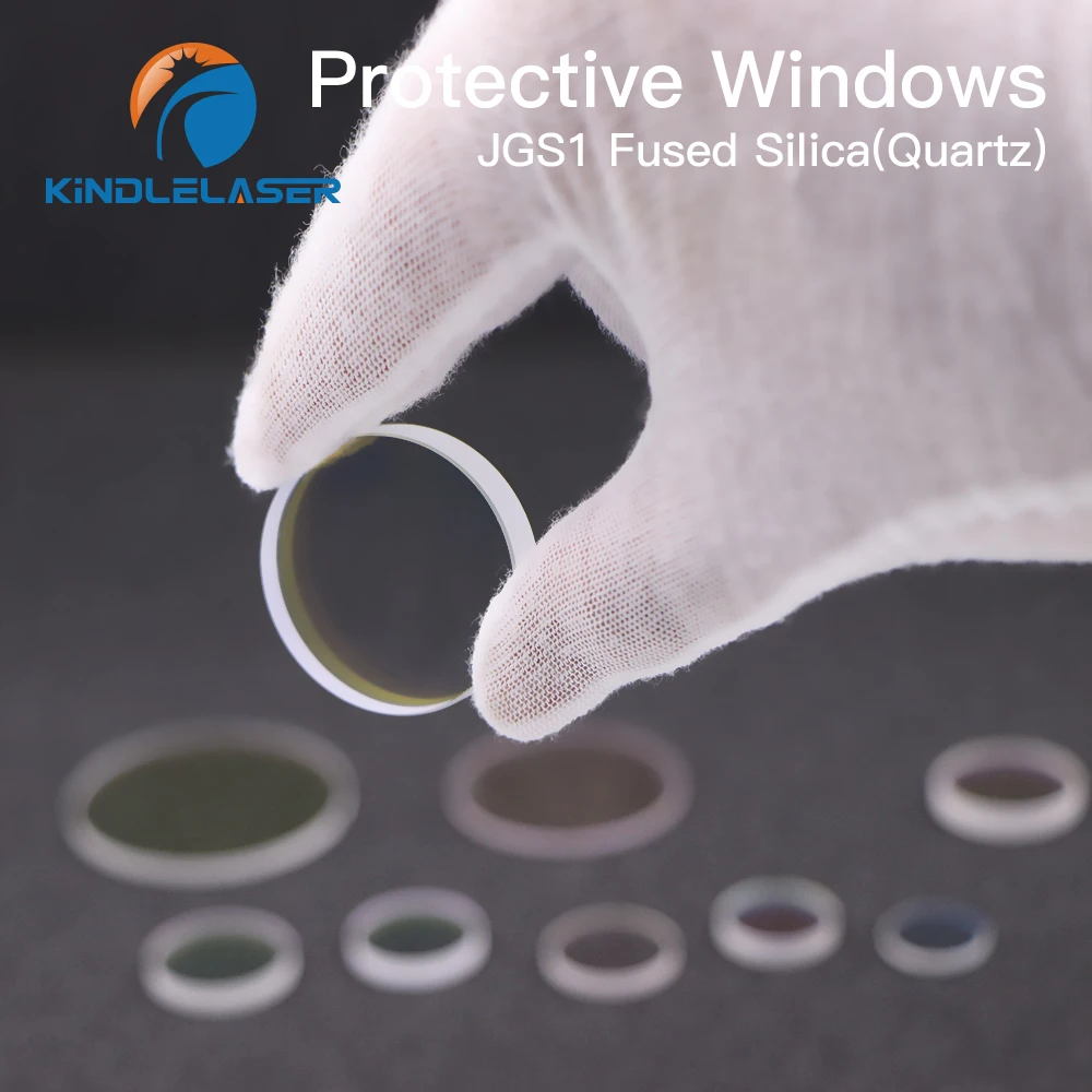 KINDLELASER Fiber Laser Protective Windows D30 - D35 Series Quartz Fused Silica for Fiber Laser 1064nm Precitec for Raytools WSX