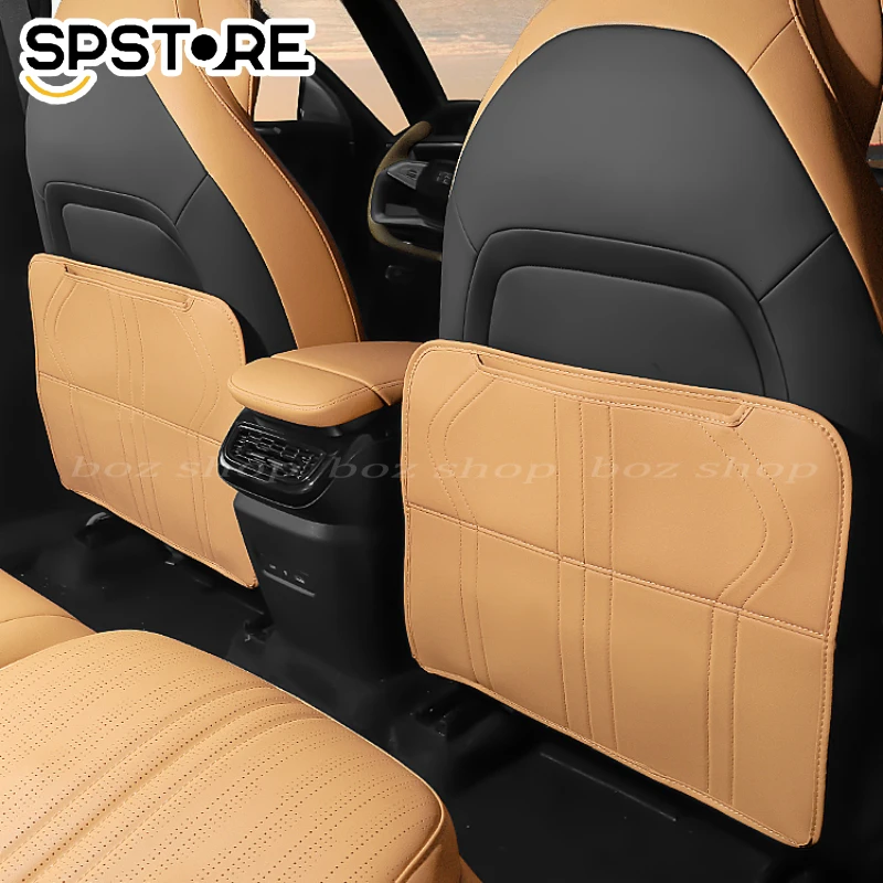 

For Geely Galaxy L7 Car Seat Anti Kick Mat Rear Armrest Box Outlet Pad Trim Seat Anti-kick Pads Car Interior Refit Accessories