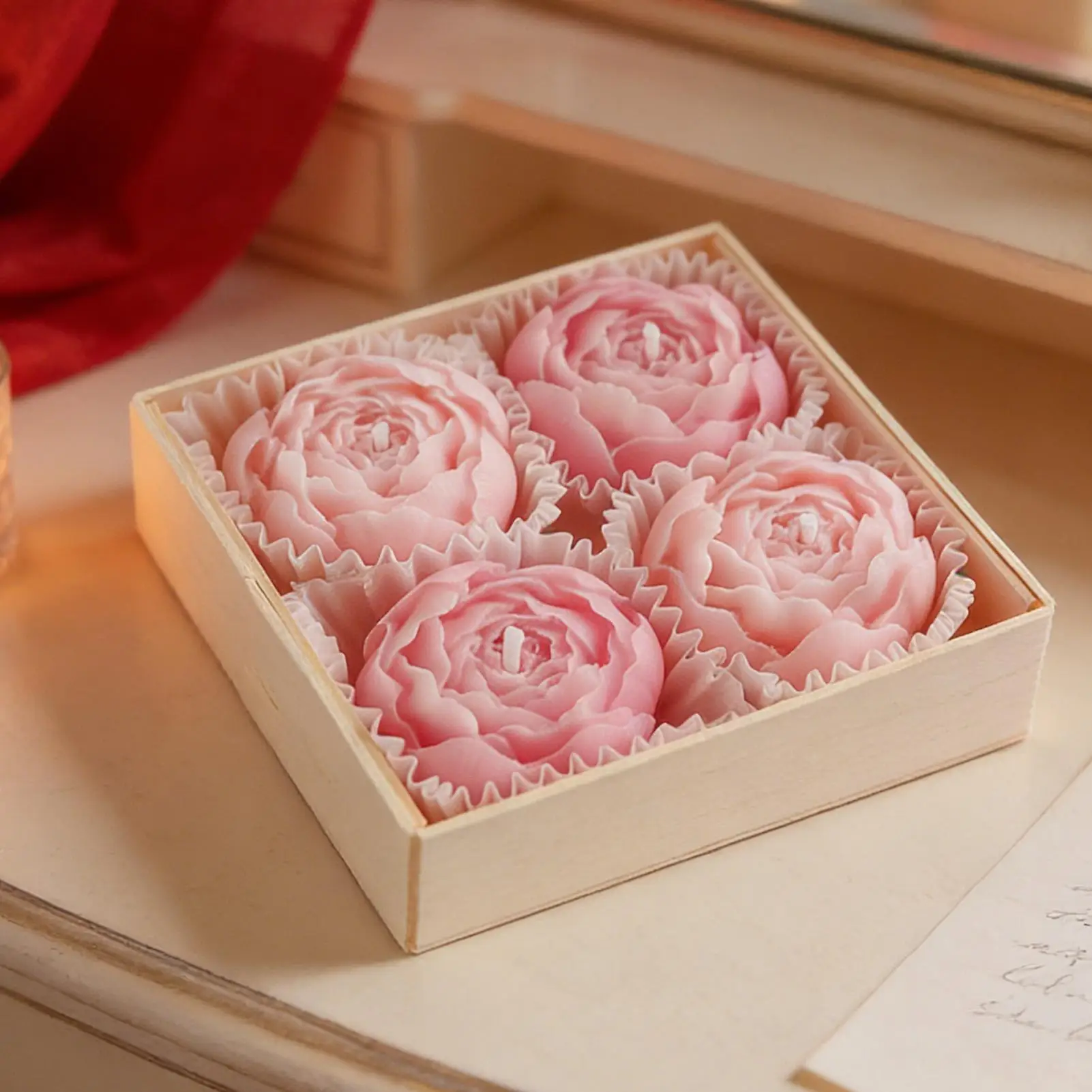 Soy Wax Candles Creative Flower Shape Aromatherapy Wedding Decor Gifts Box Valentine's Day Scented Souvenir Ornament Decor view 6