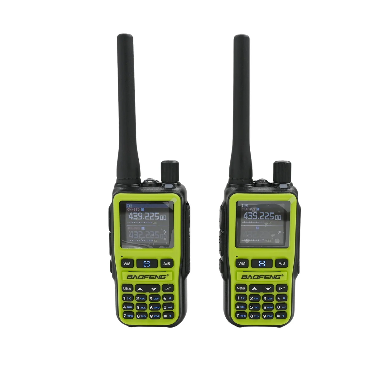 2x-uv-5r-mini-protable-transceiver-green-bluetooth-app-programming-999ch-noaa-usb-c-charge-outdoor-handheld-interphone
