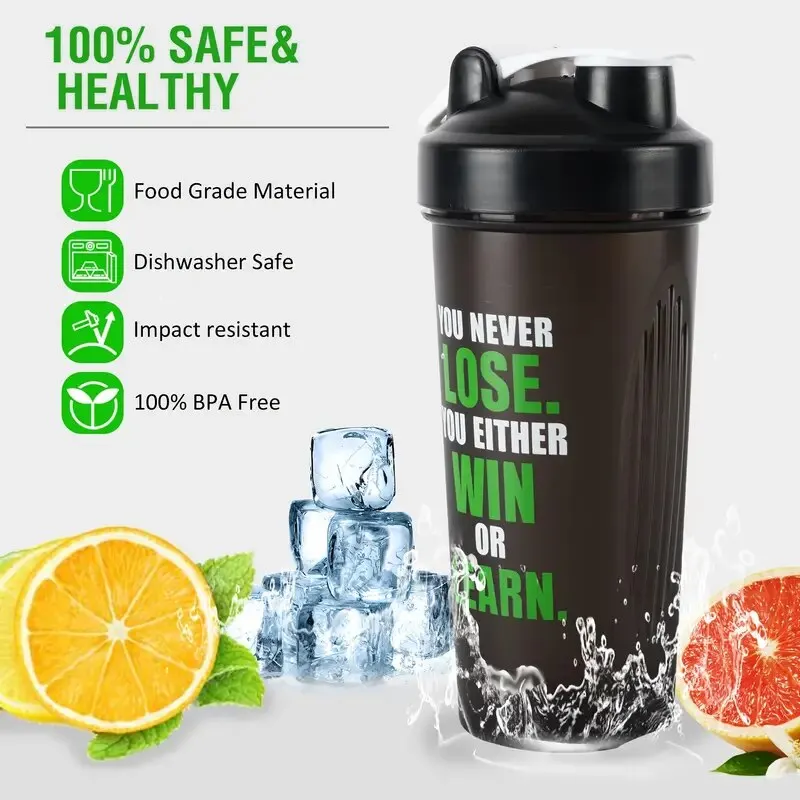 Leak-Proof Protein Shaker Bottle for Smoothies and Fitness, High Quality BPA-Free Blender Cup for Sports and Gym Workouts