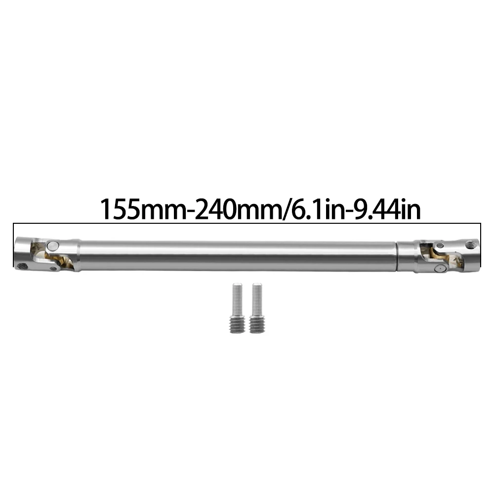 Interne Spline-Antriebswelle aus Metall, Universalgelenk-Antriebswelle für 1/10 RC Car Crawler Axial SCX10 Gladiator YK4082 TRX4 TF2 D110
