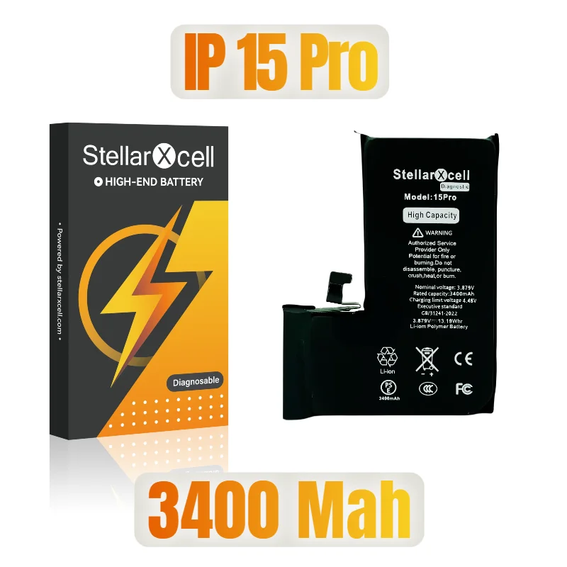 StellarXcell Diagnostische Batterij tonen echt deel geen pop up bericht voor iphone 12mini 13Pro 14Plus 15Promax batterij vervanging - afbeelding 1