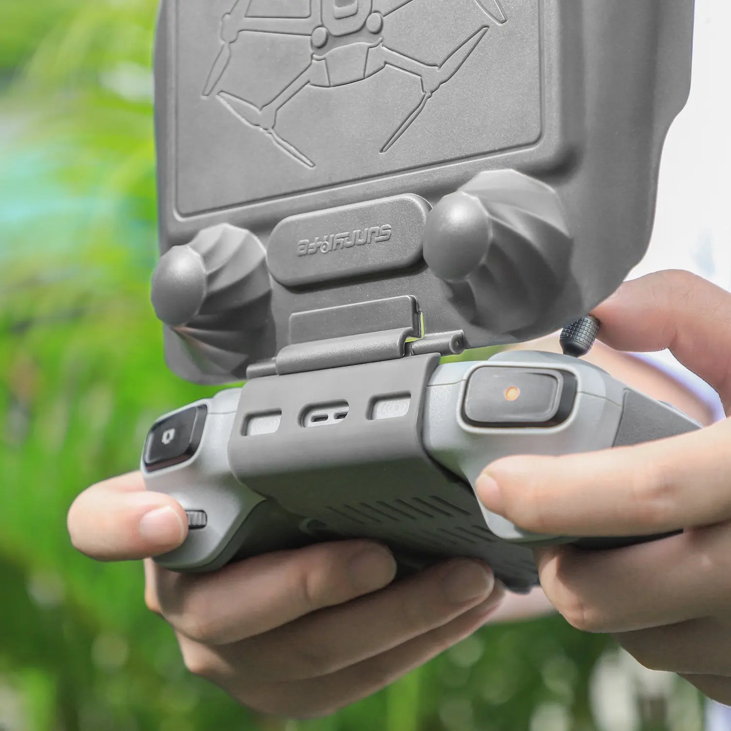 B68A 2 In 1 Schutzhülle Staubdicht Kunststoff Fernbedienung Abdeckung Kratzfest Staub Abdeckung Für DJI Mini 3 Pro Drone