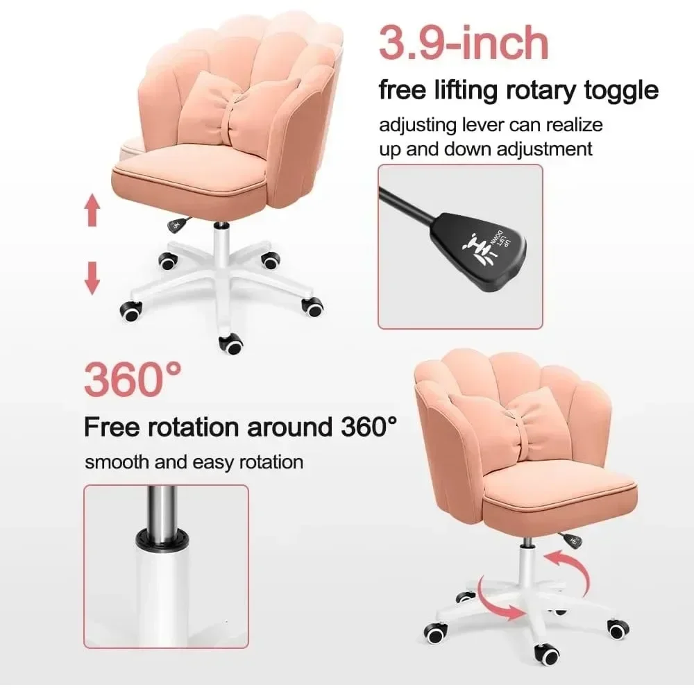 Height Adjustable Chair Makeup Chairs Computer ChairsRelaxing Chair Office Modern Fabric Home Butterfly Chairs Furniture