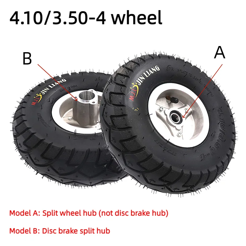 4.10/3.50-4 Scooter warehouse trolley inner and outer tires Small tricycle amusement train wheel hub