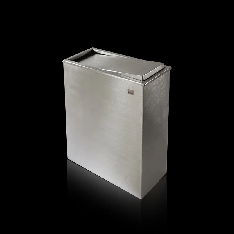 Reliable and durable stainless steel trash cans for use in public places