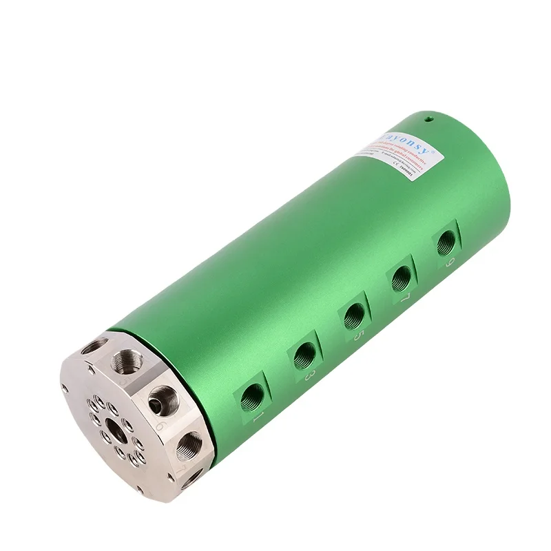 

10 In 10 Out Various of Air Gas Flowing Rotating Electrical Joint G3/8'' Interface No Gas Leakage Excellent Sealing Performance