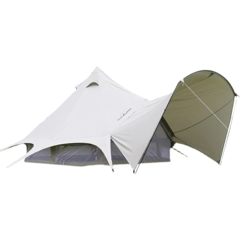 

Customized outdoor camping light luxury camp tent canopy two-in-one large camping rainproof shade
