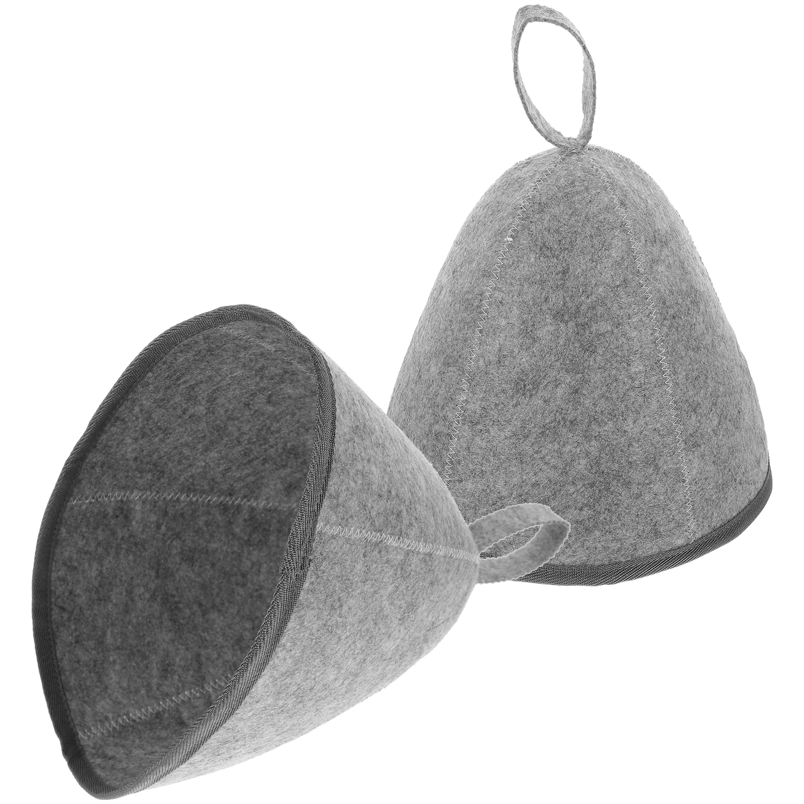 

2 pcs Thick Bathing Sauna Hat Shower Felt Cap for Men Women Disposable Hair Protection Spa Accessory Steam Sweat