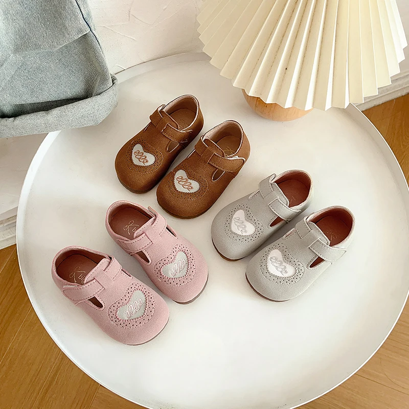 Children Flats Shoes Soft Bottom Anti-slippery Girls Baby Leisure Shoes Outdoor Fashion Toddler Kids Casual Sneakers Size 15-30