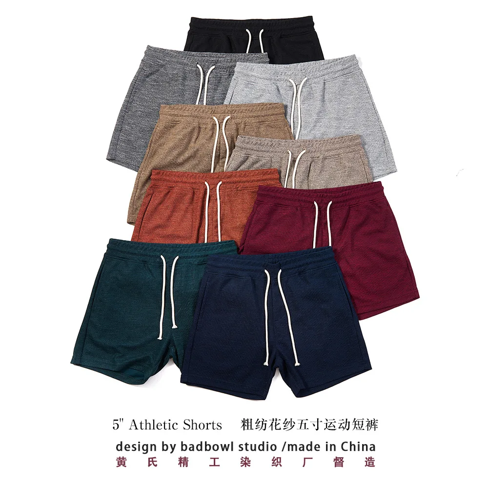 

Summer coarse yarn floral shorts, men's sports drawstring loose plus size casual shorts