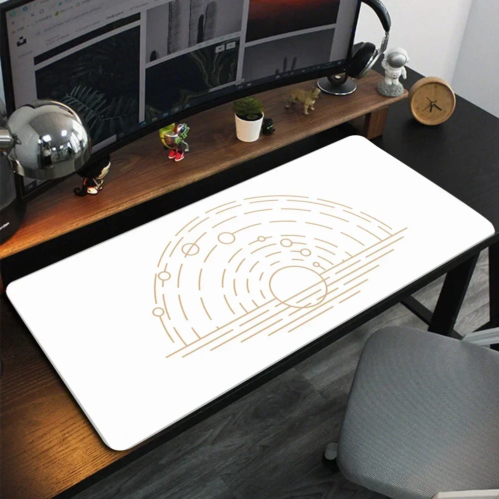 Sunrise Minimalist Mousepad Large Game Table Mats Computer Office 40x90cm Rubber Anti-slip Gaming Keyboard Mouse Pads Desk Pads