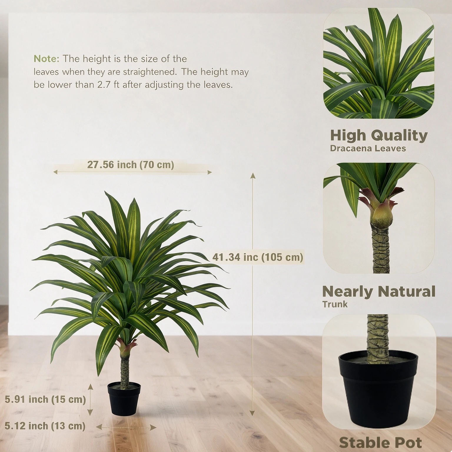 ต้นไม้ประดิษฐ์ฟิกซ์ลีฟฟิก ขนาด - Ficus Lyrata Tree บทวิจารณ์และราคา