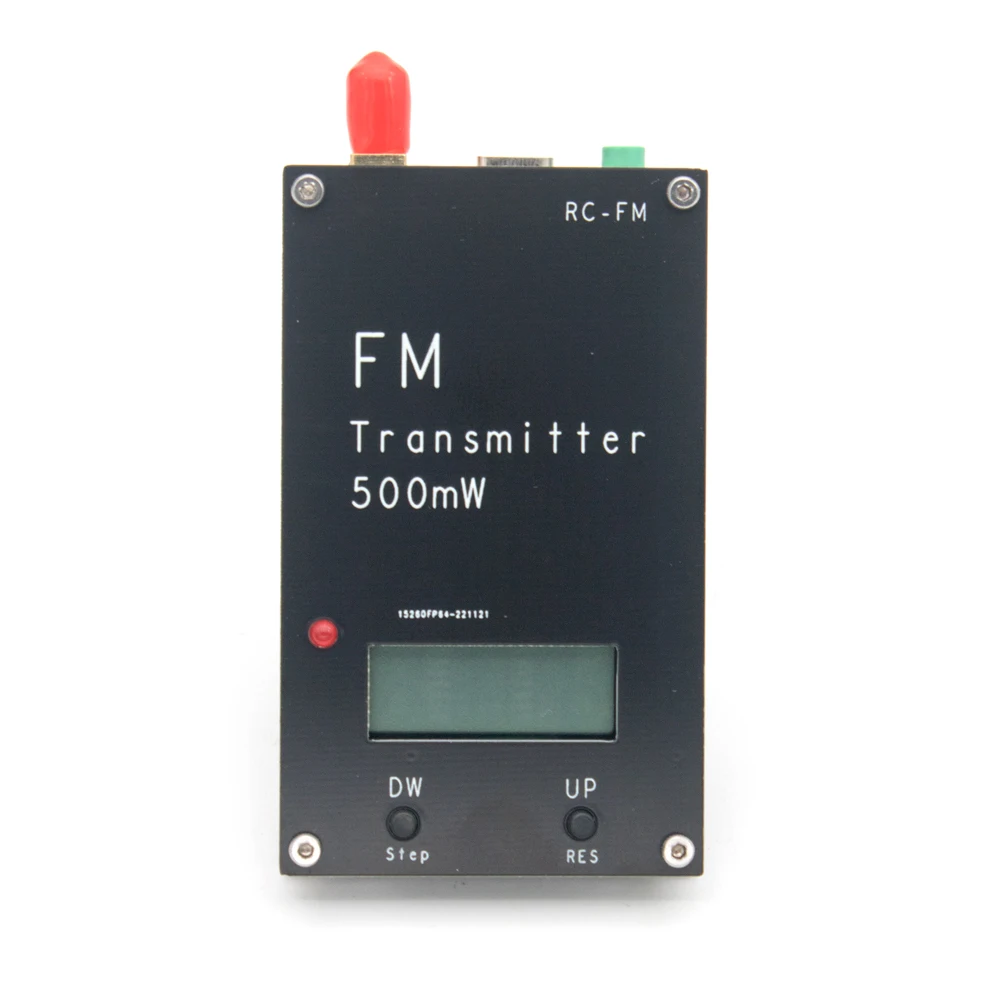 Imagem -06 - Transmissor fm Freqüência Led Display Digital Estéreo 88m108mhz para Transmissão de Rádio Dsp Receptor de Estação de Rádio do Campus 2000m 0.5w