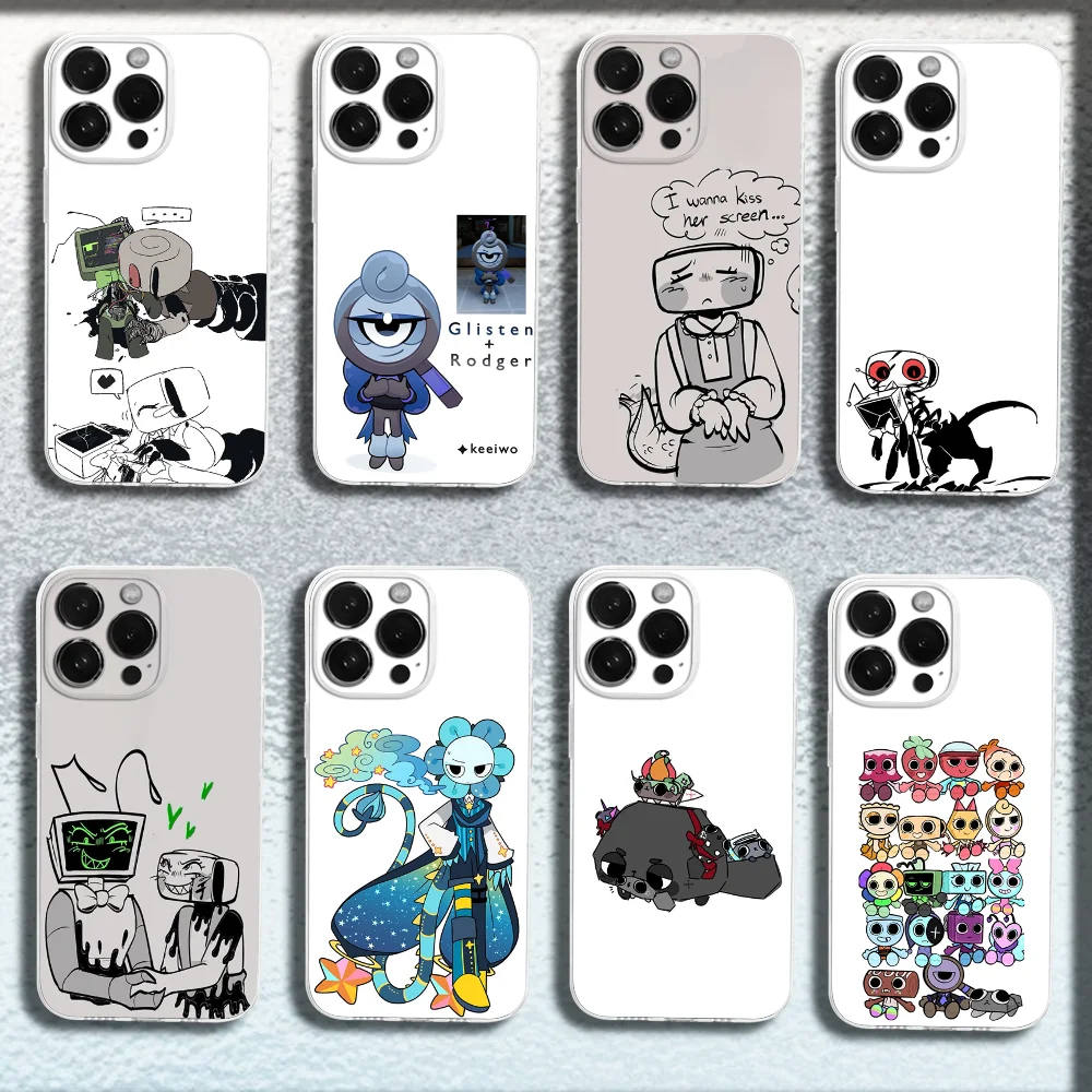 

Funny Goob D-Dandys World Phone Case For iPhone 16,15,14,13,12,11 Plus,Pro,Max,XR,XS,X,Plus,SE,Mini Transparent Soft Cover