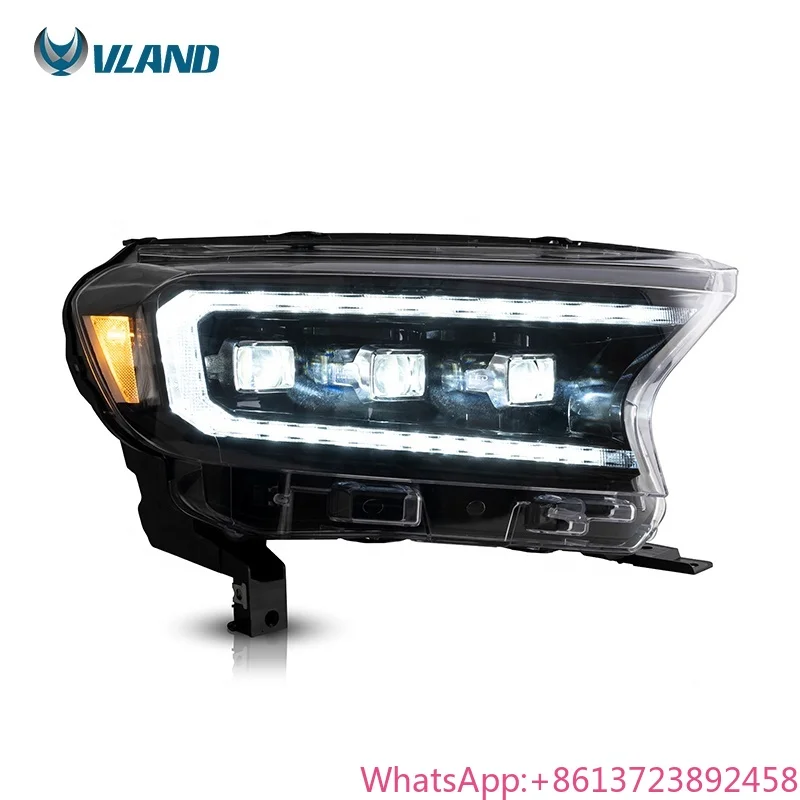 

VLAND Matrix Projector and Full LED Headlights Car Head Light Assembly 2015-2019 2020 2021 Headlamp for Ford Ranger T6 T7